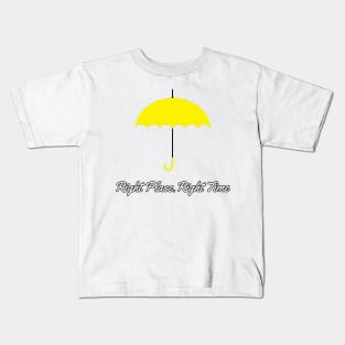 How I Met Your Mother Yellow Umbrella Quote Kids T-Shirt